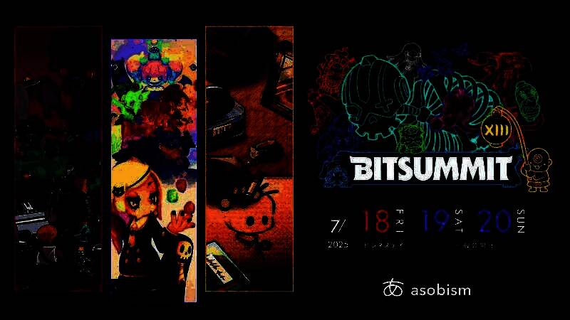 BitSummit官方宣传海报，主视觉为色彩斑斓的独立游戏角色群像