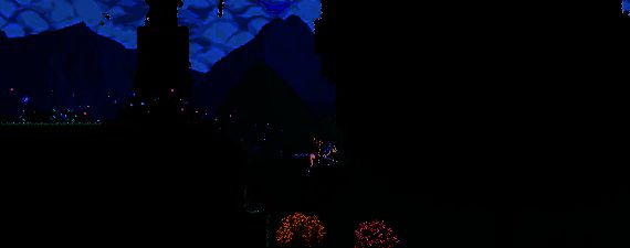 多个Boss角色排列展示，包括克苏鲁之眼、史莱姆王、血肉墙和月球领主，背景为游戏内战斗场景