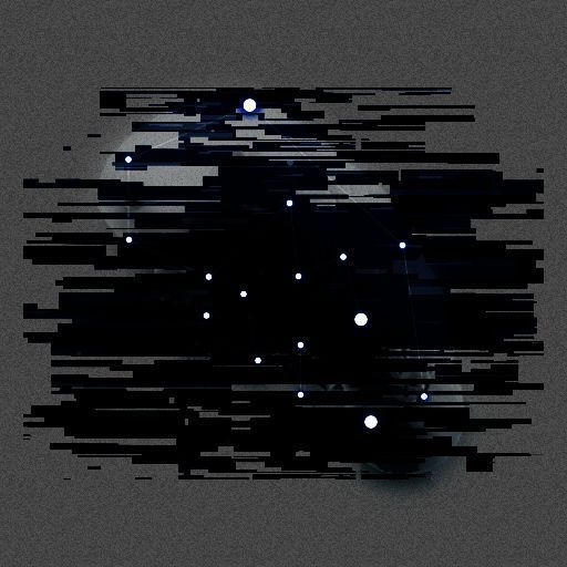 角色在温泉中放松，抬头凝视夜空，星河璀璨，画面充满诗意与孤独感