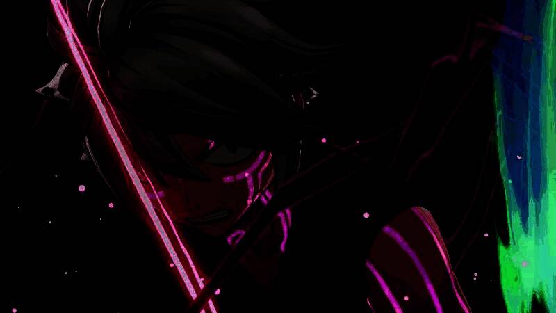 游戏中角色施展以太齿轮技能的战斗画面，技能特效绚丽，展现高速动作打击感