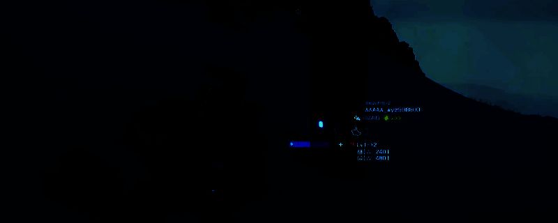 《死亡搁浅2》游戏中主角在荒原上架设单轨铁路的场景，背景可见远处设施与悬浮的开罗尔能量光效