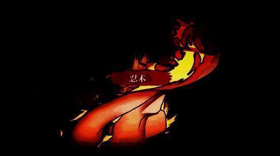 战斗特写画面，角色挥刀斩击，火光四溅，背景呈现手绘纹理