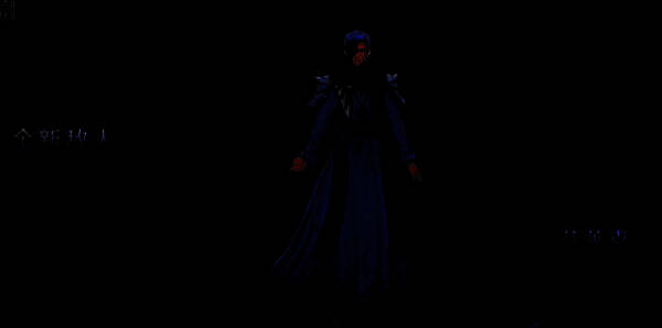 Boss芬莱克登场动画截图，巨大机械构造体从地下升起，双眼发出红光