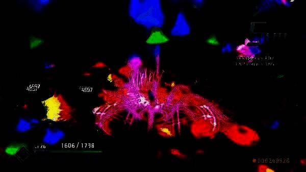 咲夜使用怀表技能暂停时间，周围敌人与弹幕静止在空中