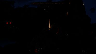 玩家在华山陡峭山道上奔跑的视角画面，脚下是万丈深渊，前方设有红色‘雷区’警示标志，UI显示剩余时间与当前排名