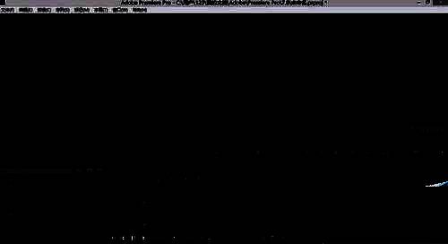 新建序列后的Premiere Pro主界面