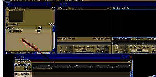 时间线面板中已拖入视频与音频素材，清晰显示视频轨道与音频轨道分布
