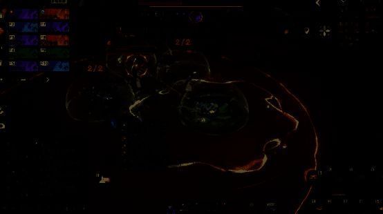 玩家团队在副本中合力对抗欧阳锋及其四个影子，技能特效交织，战斗场面宏大