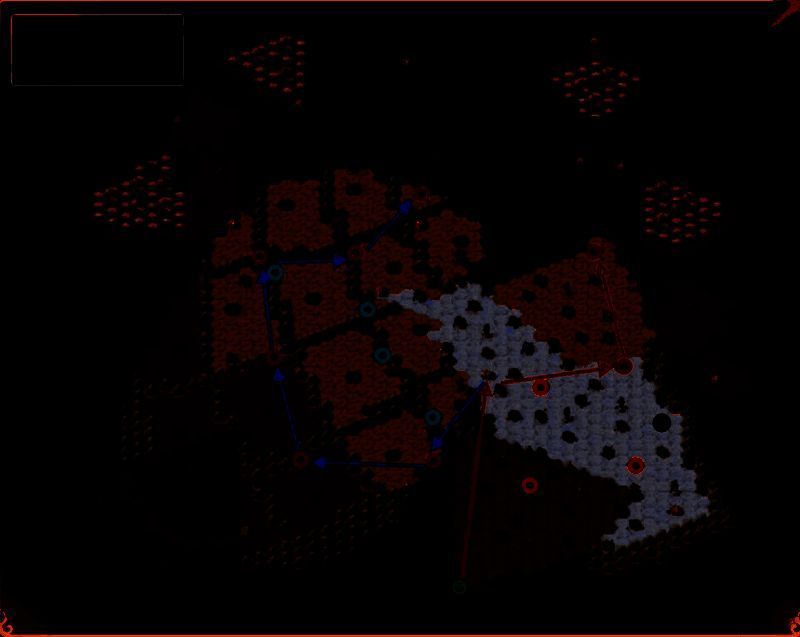 第一阶段路线图，展示三支队伍向八卦徽章点集结的行进方向