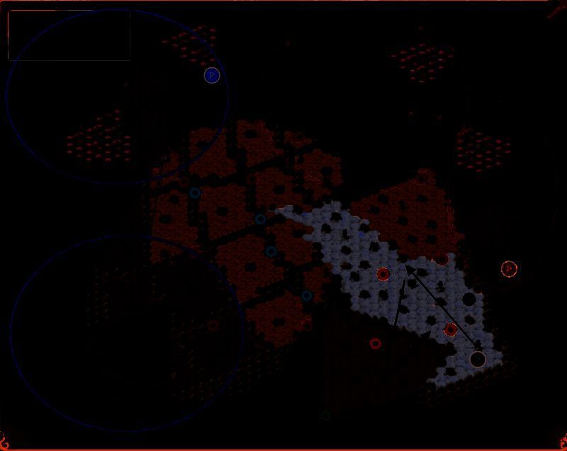 第三阶段高级地块探索路线，包含远征首领挑战点