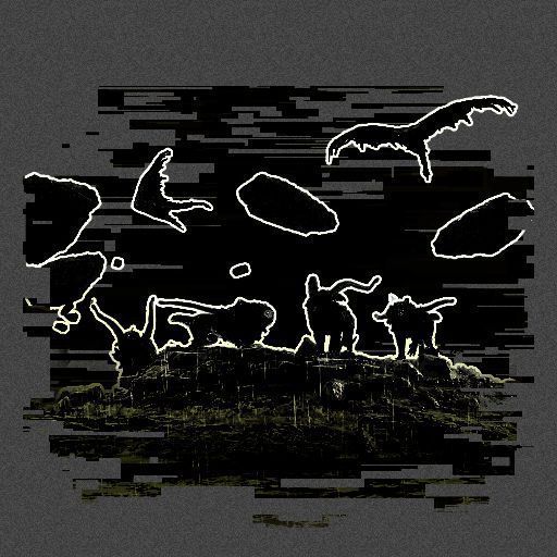 玩家角色在F3坑洞中心小岛附近遭遇飞鱼BT，画面中显示自锁武器正在锁定目标