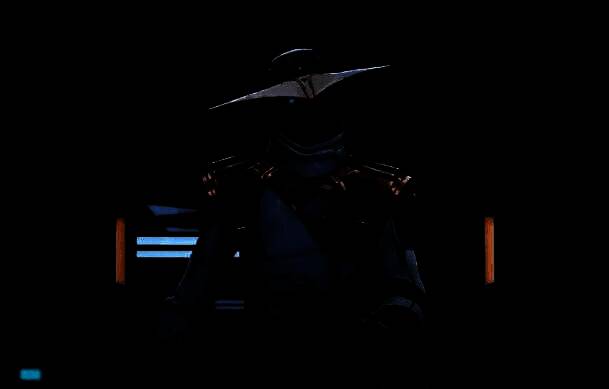 零正在部署战术监控摄像头，设备发出蓝色光效，安装于墙角高处