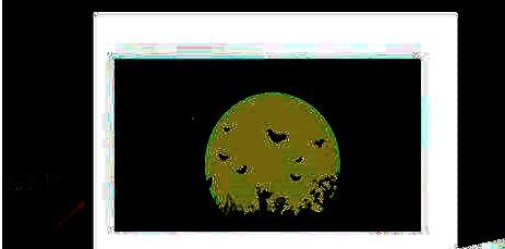 最终视频预览画面显示蓝色背景已成功应用