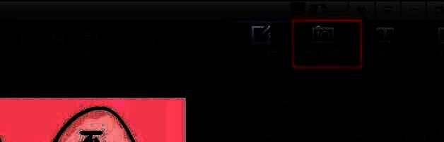 数码暗房入口位置特写，鼠标指针指向右上角功能按钮