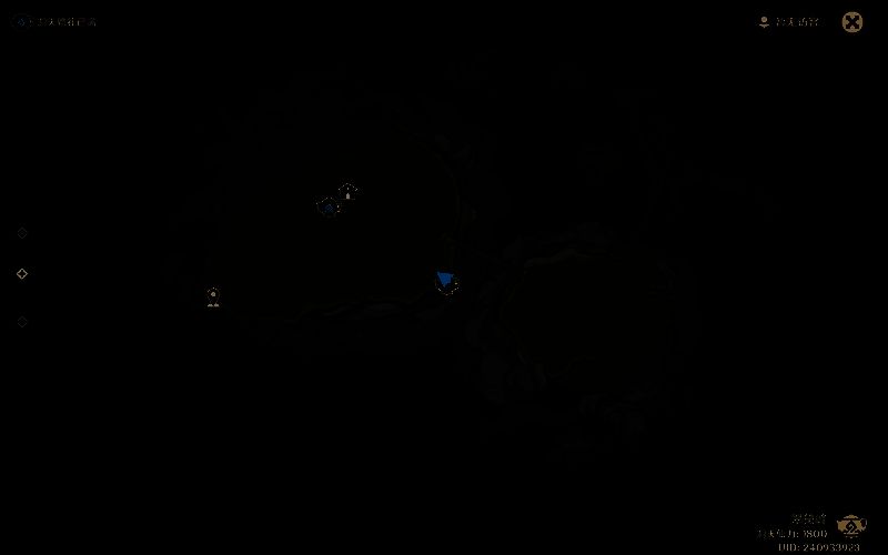 数春峰阿嘟刷新位置示意图，位于山腰平台石台旁，周围有竹林环绕