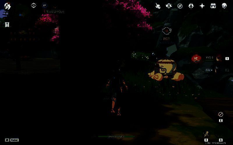 抱秋峰崖边石桌旁刷新阿嘟，背景为云海与远山