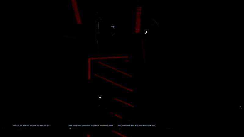 游戏内剧情画面，约翰·威克潜行于昏暗走廊，手持手枪警戒四周，光影对比强烈，凸显紧张氛围