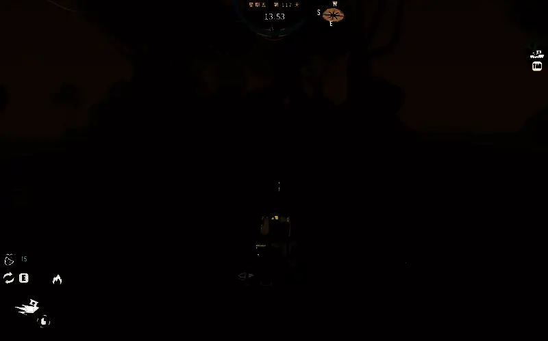 玩家在五彩水花处捕鱼的瞬间画面，水面泛起奇异光芒