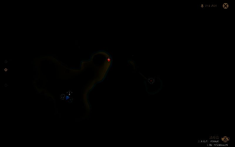 鱼笺岛礁石区域地图，标注壶灵在复杂地形中的刷新点