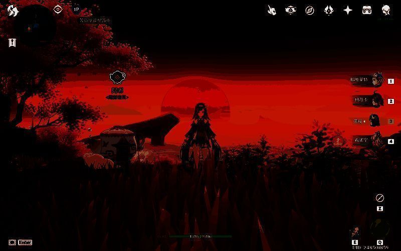 游戏中阿嘟在和静台高台上的实际位置，背景为远山与云海，景色壮丽