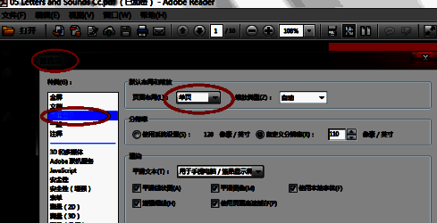页面显示设置中将默认布局更改为双联的界面