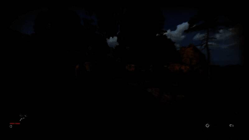 恩佐与敌首在山坡上持刀对峙，背景是燃烧的营地，火光映照双方面部，气氛剑拔弩张