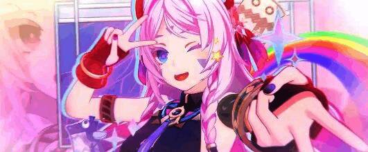 茜特菈莉战斗场景图，释放技能时冰元素特效环绕，背景为遗迹战场