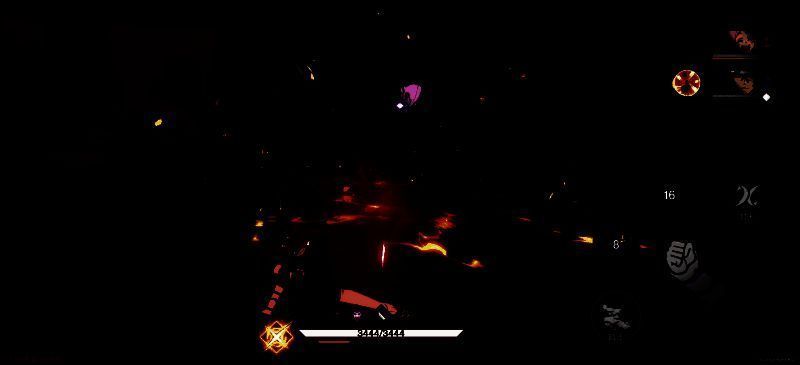 战斗场景特写，角色在空中进行高速拼刀，刀光交错间灵压炸裂，技能特效华丽，呈现紧张激烈的对决瞬间