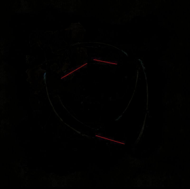 绿色版地图详细标注，红线清晰连接多个洞窟入口，辅助玩家识别互通路径