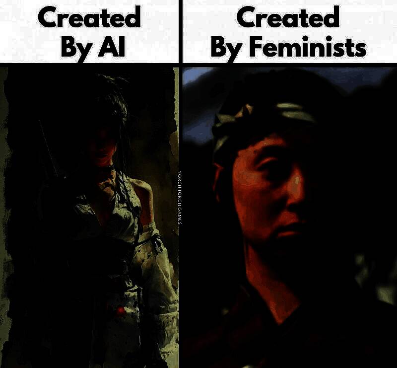 AI生成的符合日本古典审美的女性角色与游戏中笃的形象对比