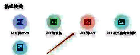 PDF转PPT功能界面截图，展示转换前的文件选择与转换按钮