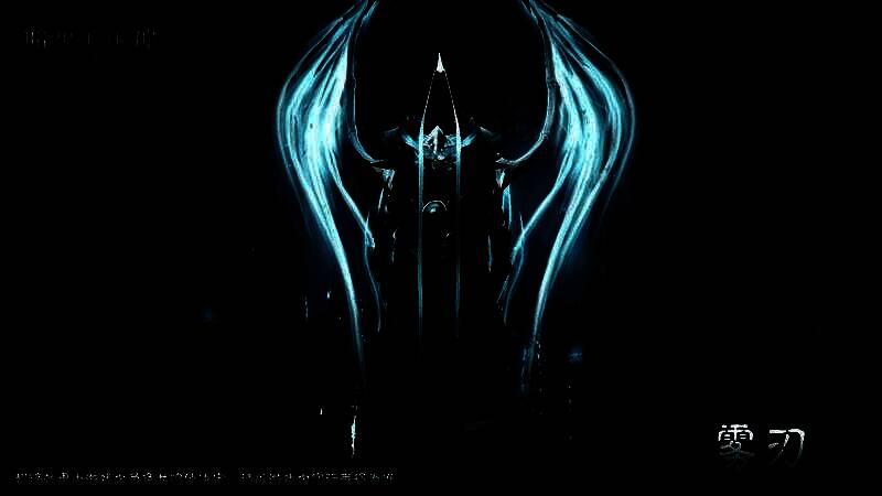 马萨伊尔在战场上挥舞双镰，周围恶魔灵魂被撕裂吸入，场景宏大而悲壮