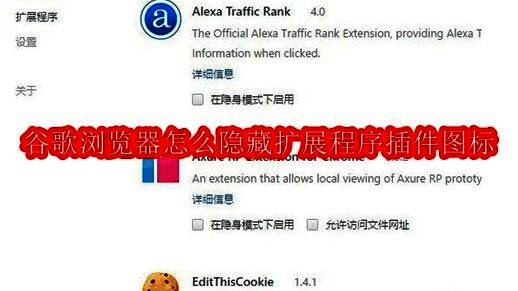 谷歌浏览器界面展示多个扩展程序图标排列在地址栏右侧