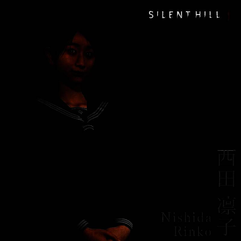 西田凛子角色形象展示，扎着双马尾，手持日记本，眼神中透露出关切与一丝忧虑