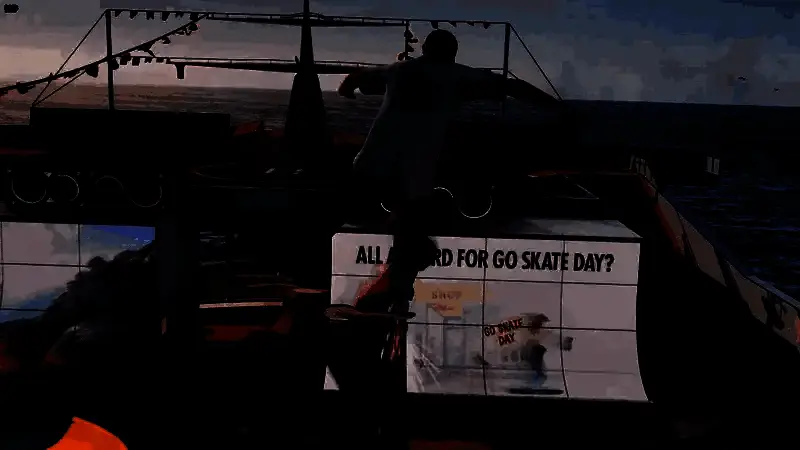 多名滑手在公园场地同场竞技，空中翻转动作连贯，画面动感十足