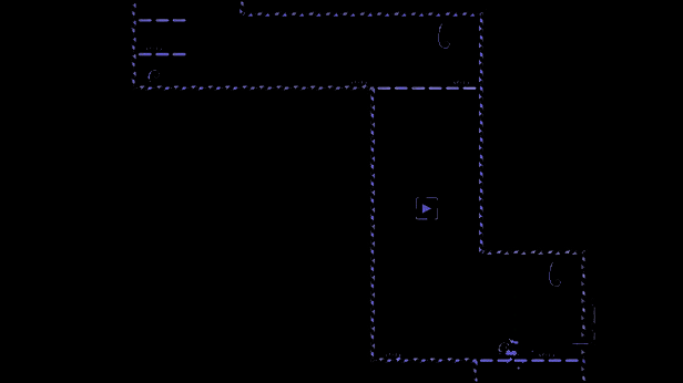 双视角对比图：左侧为角色正在录制动作，右侧为同一角色在远处回放该动作