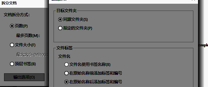 文件保存路径设置界面，显示用户选择的输出文件夹及自定义命名格式