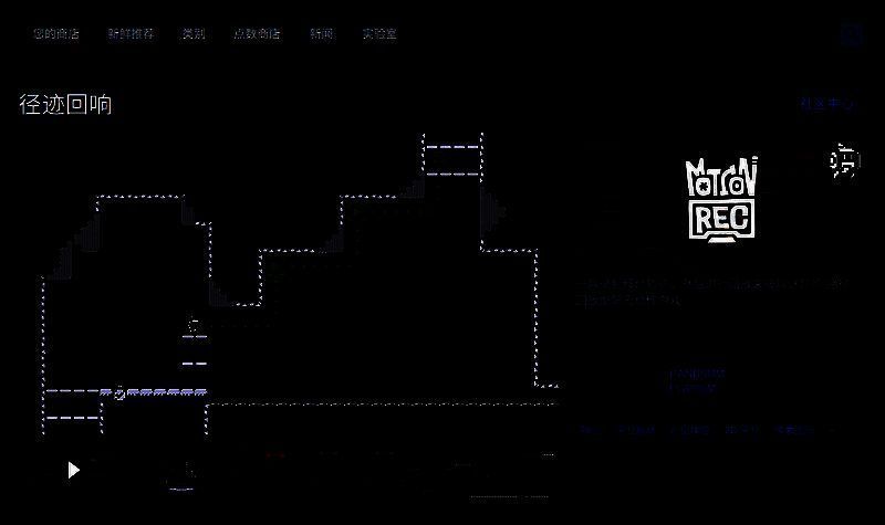 《径迹回响》Steam商店页面截图，显示游戏图标、价格标签、支持语言及用户评价汇总