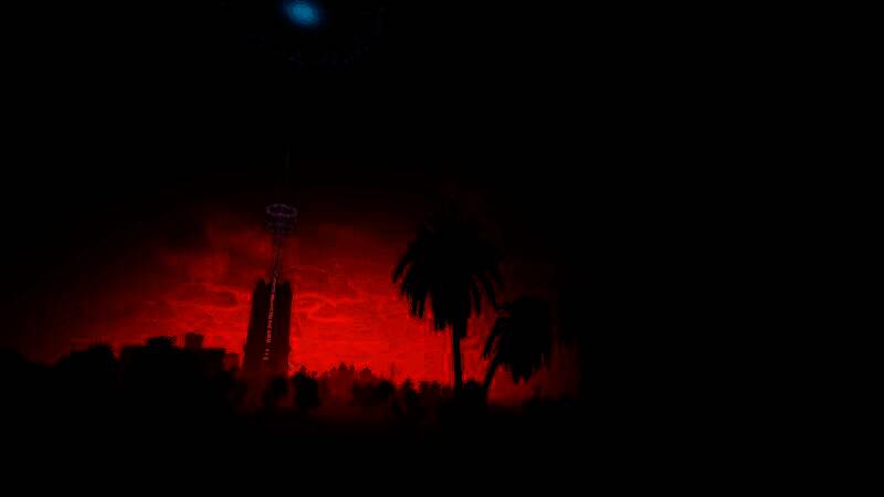 玩家驾驶拼装战车穿越峡谷，背景可见动态光影与真实物理破坏效果