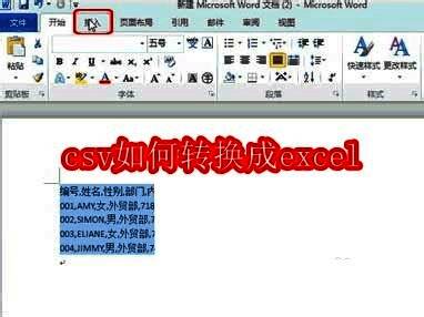 电脑屏幕上显示CSV文件与Excel图标并列，示意文件格式转换过程
