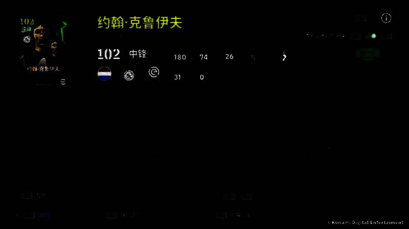 克鲁伊夫在比赛中带球突破，眼神专注，身后对手追赶不及，画面充满动态张力