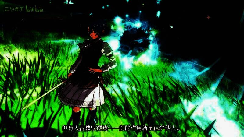 克萝赛与艾丝蒂尔、约书亚三人站在一起，表情各异，充满故事感