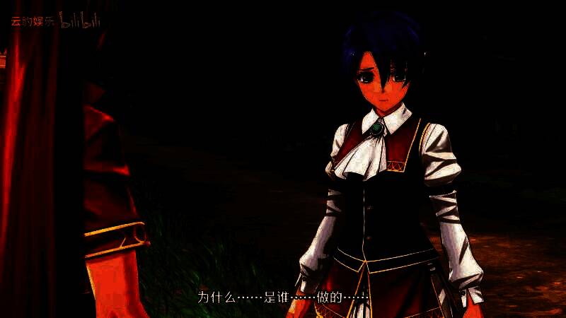 戏剧排练场景，克萝赛穿着男装制服，神情略显羞涩