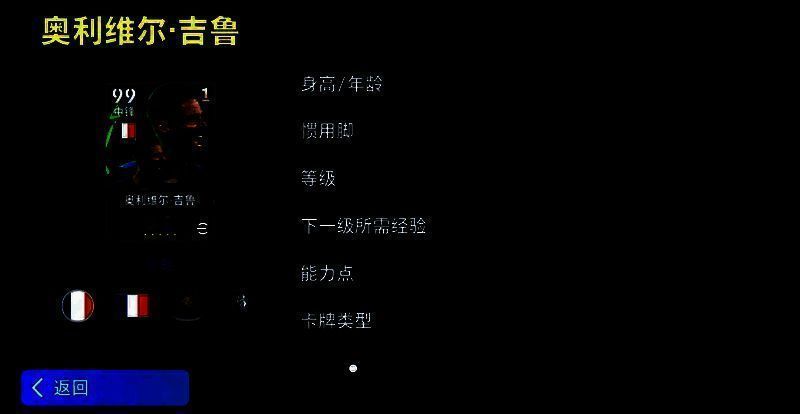 吉鲁在游戏中使用炮弹式头球破门瞬间，身体腾空而起，皮球如炮弹般砸向球门