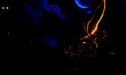 玩家与巨型BOSS在废墟战场激烈对决，技能特效遍布屏幕