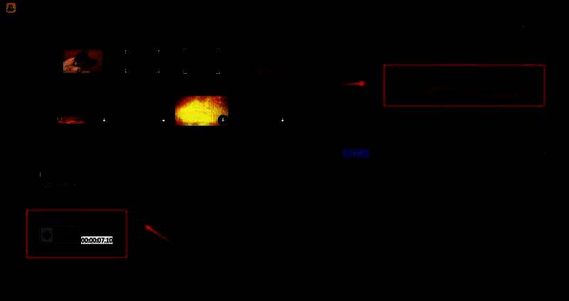 红丝带效果已完整覆盖视频时长，时间轴上显示两段同步结束的片段