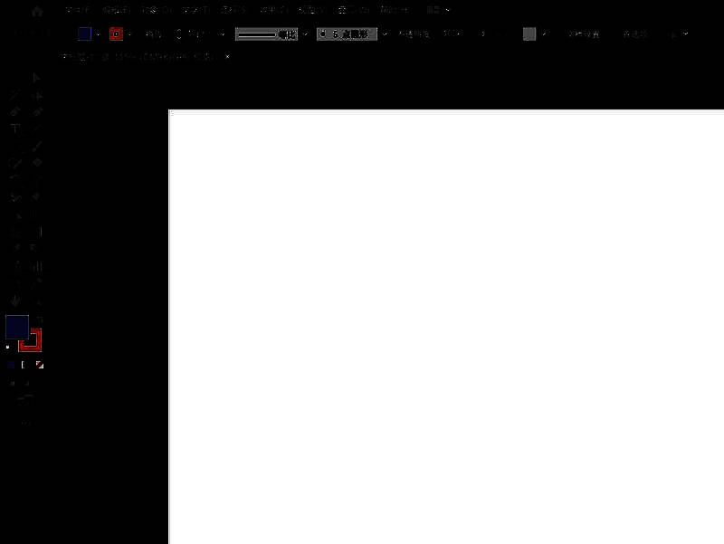 Illustrator左侧工具栏高亮显示柱形图工具的位置