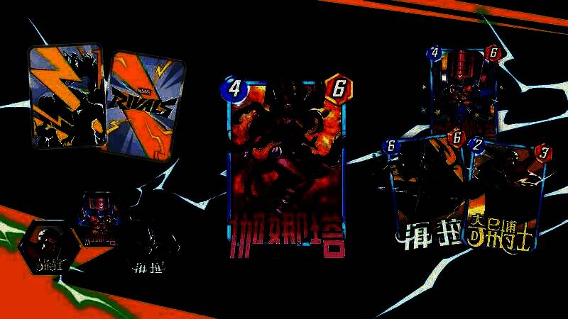 漫威争锋活动界面展示，背景为宇宙星轨，前方悬浮着伽娜塔角色剪影与积分兑换商店入口