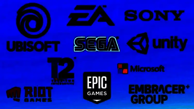 微软办公园区外景，员工神情凝重走出大楼，象征裁员事件的沉重氛围