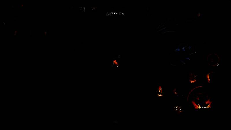 深渊潜灵在断桥下张开巨口，黑色雾气缭绕，周围漂浮着被吞噬的残骸